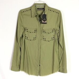 NWT Scotch & Soda Studded Button Down Shirt!